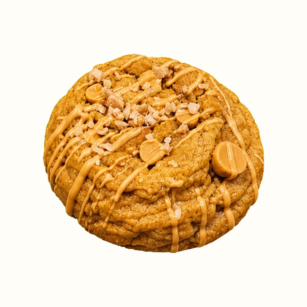 A butterscotch toffee cookie